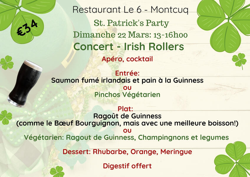 à la carte menu: text with food images as decoration