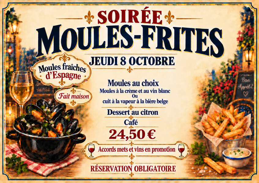 à la carte menu: text with food images as decoration